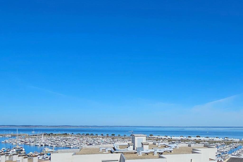 아르카숑 Vue Panoramique Sur Bassin,Piscine Et Terrasse 아파트 외부 사진