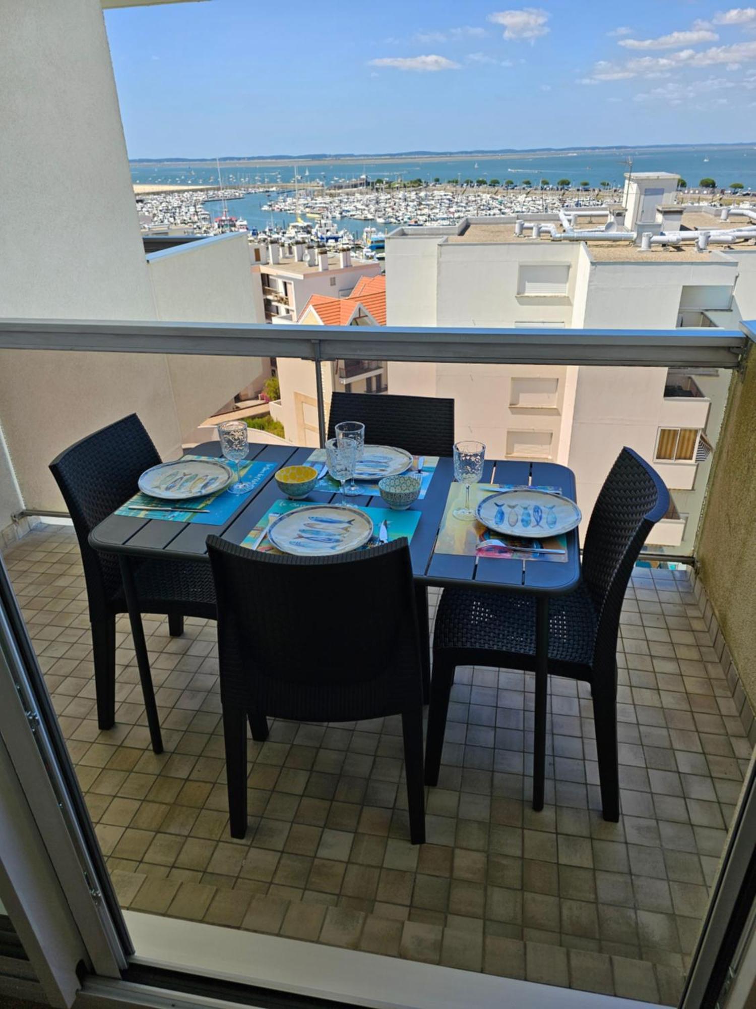 아르카숑 Vue Panoramique Sur Bassin,Piscine Et Terrasse 아파트 외부 사진