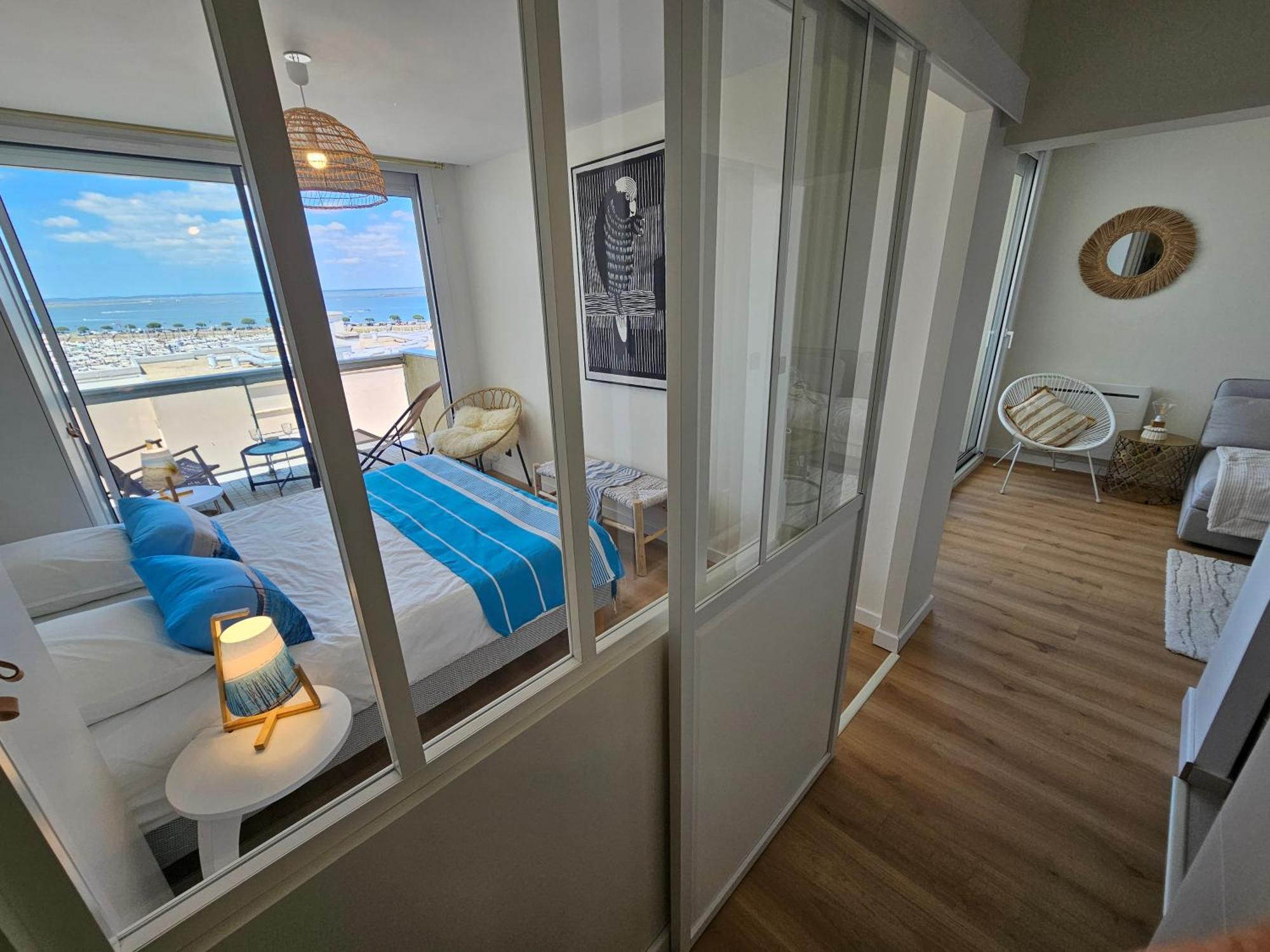 아르카숑 Vue Panoramique Sur Bassin,Piscine Et Terrasse 아파트 외부 사진